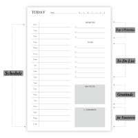 A5 Daily Notebooks and Journals Hourly Planner Agenda Spiral To Do List Diary Organizer Time Management Schedule Book
