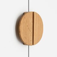 【LZ】☊  Semicircle Wooden Kitchen Cabinet Drawer Handles Natural Walnut Wardrobe Pulls Hardware Furniture Accessories Door Pulls