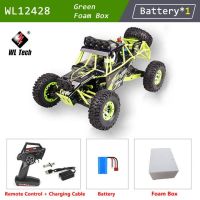 WLtoys รถบั๊กกี้ชาย,รถออฟโรดไฟ LED รถเข็นของรถออฟโรดความเร็วสูงรถแข่ง RC 4วัน12428ของเล่นเด็ก