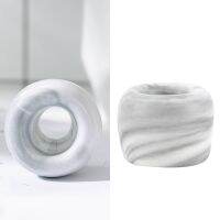 ﹊ Toothbrush Holder Ring Rack Stand Ceramic Marble Organizer