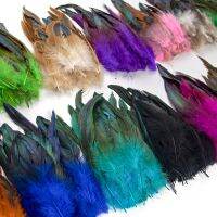 50/100/200PCS Rooster Feather 15-20CM Dyeing Cock Plumage for Wedding Handicrafts Jewelry Accessories Decoration