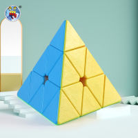 SENGSO รูบิค ปิรามิด 3x3 Mr.M ซีรีส์（แรงแม่เหล็ก） เรียบ แรงแม่เหล็ก รูบิค เกมสมอง ของขวัญสำหรับเด็ก Rubiks Cube แท้จริง ให้ออกไป หนังสือการเรียนการสอน