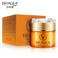 BIOAQUA Horse ointment Cream 50กรัม ครีมบำรุงหน้า ครีมหน้าขาวใส ครีมน้ำมันม้า ฟื้นฟูผิวแห้งกร้าน ผิวเหี่ยว ผิวแก่ จบได้ทุกปัญหาผิว