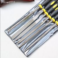 6x 140mm Mini Metal Rasp Needle Files Set Wood Carving Tools for Steel Rasp Needle Filing Woodworking Hand File Tool