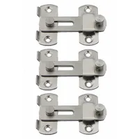 3X 20x50x70mm Stainless Steel Home Safety Gate Door Bolt Latch Slide Lock Hardware