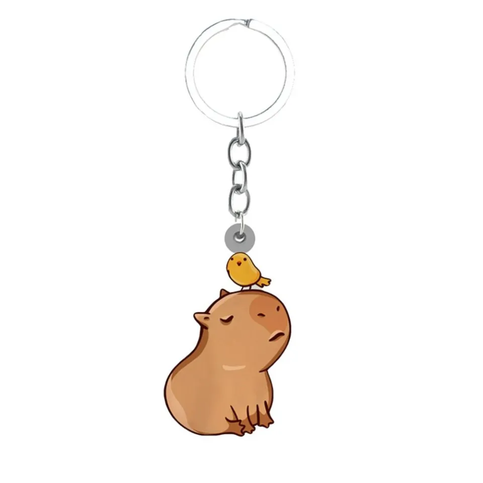 Compre Resin Capybara Acrylic Keychain Cartoon Capybara Capybaras