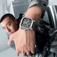 Ma Kehua fe new watch hollow square waterproof male money mens fashion watch quartz automatic is brand --nb230711✟✜✌