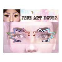 【cw】FL3 1Pc Celebrity Eyeliner Face Laces Makeup Sticker for Festival ,Carnival ,Fiesta Holiday 【hot】