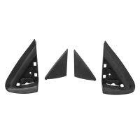 1Pair Car Front Left&amp;Right Window Triangle Plate Side Mirror Corner Triangle Garnish Cover Panel Parts Accessories for Citroen C4 C4L 2012-2015