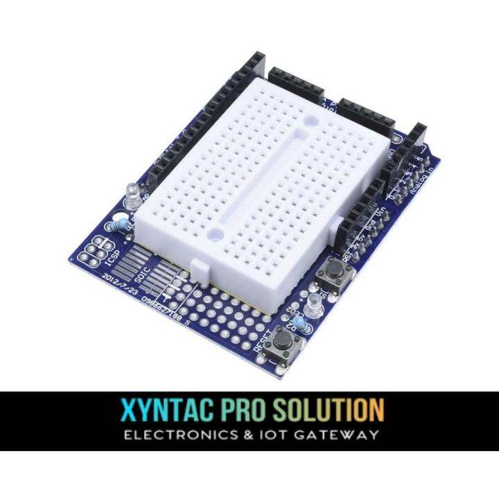 Arduino Uno Prototype Shield + 170pts Mini Breadboard ProtoShield V5