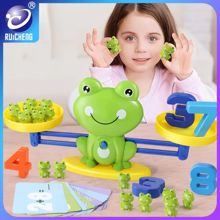 RUICHENG Balance Game Scale Math Toy Early Learning Weight Montessori