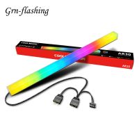 30Cm RGB PC แถบไฟ LED WS2812แชสซีคอมพิวเตอร์แม่เหล็กแถบแสง5V 3Pin เมนบอร์ด ARGB ริ้วสายไฟ PC ไฟรูปลอกเกมส์ DIY