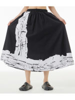 XITAO Skirt Women Fashion Casual Print Skirt