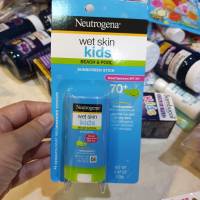 กันแดดสำหรับเด็ก และผิวแพ้ง่าย Neutrogena Wet Skin Kids Beach &amp; Pool Stick Sunscreen SPF 70+