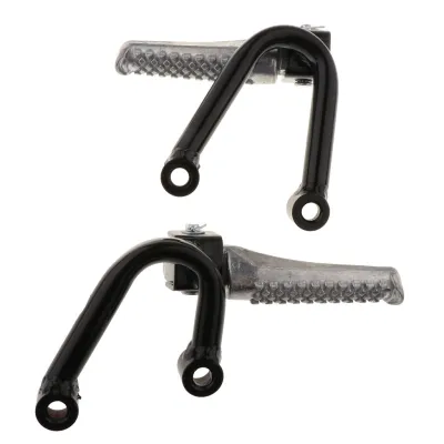 1 Pair Motorcycle Footpegs Rear Passenger Foot Pegs Foot Rests Pedal Bracket Mount Universal Aluminum Pedals