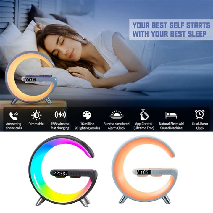 wireless-charger-bluetooth-speaker-projection-lamp-rgb-night-light-digital-alarm-clock-for-sleeping-bedroom-eu-plug