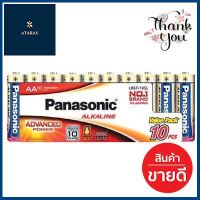 ถ่านอัลคาไลน์ PANASONIC รุ่น LR6T/10SL AA (แพ็ค 10 ชิ้น) สีทอง **ขายดีที่สุด**