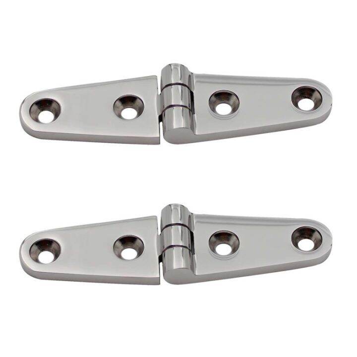 2Pcs Boat Strap Hinges 100x25mm Stainless Steel Hinge,Marine Heavy Duty