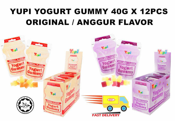 YUPI YOGURT GUMMY 40G X 12PCS / LOONG YIK / LY99 | Lazada