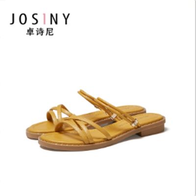 JOSINY Womens Wedges Shoes Heel High Heels Korean Slippers Sandal Tinggi Perempuan Wanita Dinner Lawa Gift Perempuan Room Indoor House Shoe Spot Goods