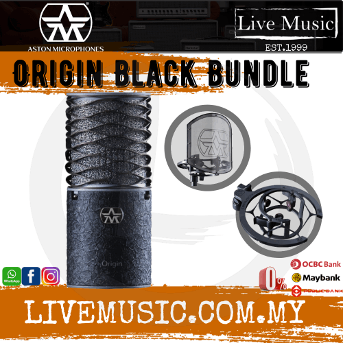 Aston Microphone Origin Black Bundle Large-diaphragm Condenser