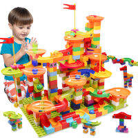 2020 Newest Marble Race Run Maze Ball Tracks Building Blocks Big Size DIY Funnel Slide Blocks Bricks Toys For Children Gifts