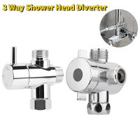 3 Way Shower Head Diverter Shower Adapter Shower Head Connector Bathroom Shower Valve 3 Way T-Adapter Diverter Valve Home