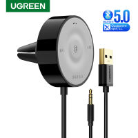 2022UGREEN บลูทูธ5.0ชุดอุปกรณ์ติดรถยนต์รับ AptX LL ไร้สาย3.5 AUX อะแดปเตอร์สำหรับลำโพงรถ USB บลูทูธ3.5มิลลิเมตรแจ็ครับเสียง