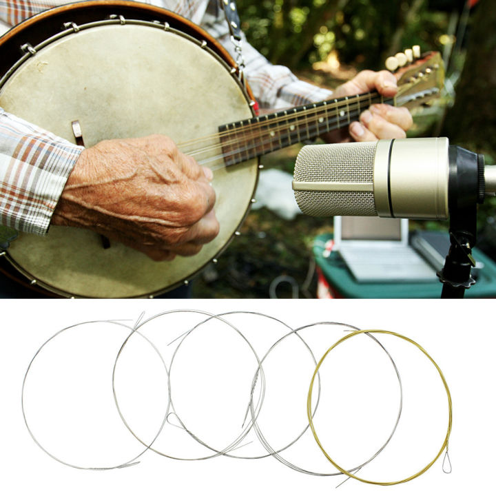 ร้อนทนทาน5-string-banjo-string-pack-ทองแดงเคลือบ-banjo-strings-5-string-ชุด-strong-เสียงดี-resonance-banjo-อุปกรณ์เสริม