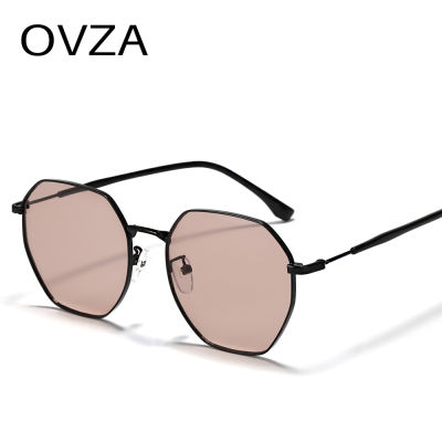 OVZA สีชมพูไล่โทนสีเลนส์แว่นตาผู้หญิงแฟชั่นแว่นกันแดดเสื้อผ้าแบรนด์ชาย S014