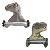 ❏❄﹍ 3D Dinosaur Toilet Paper Holder Organization Wall Storage Toilet Roll Holder Toilet Paper Rack for Bathroom Shower Room