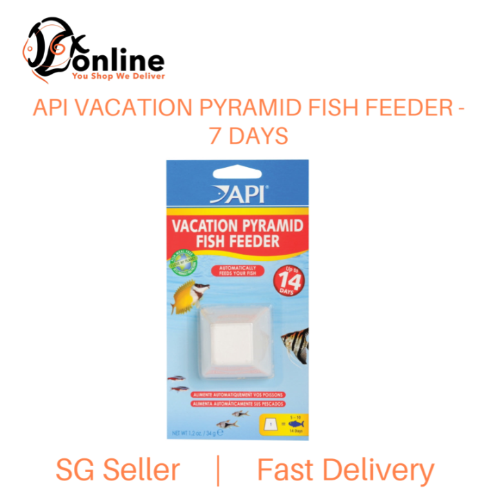 API Vacation Pyramid Fish Feeder (714 days) Holiday Food For Fish
