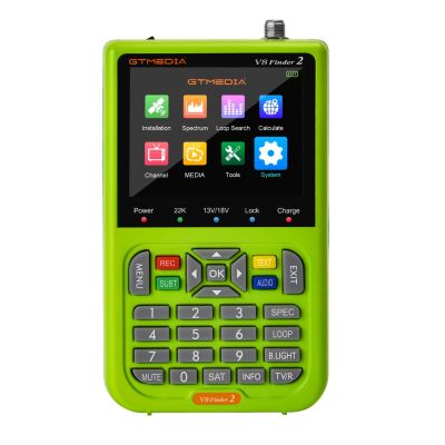 GTMEDIA V8 Finder 2 Satellite Signal Finder DVB-S/S2/S2X Digital 1080P HD H.265 VS ST-5150 V8 FINDER PRO WS6933 WS6980 In Stock