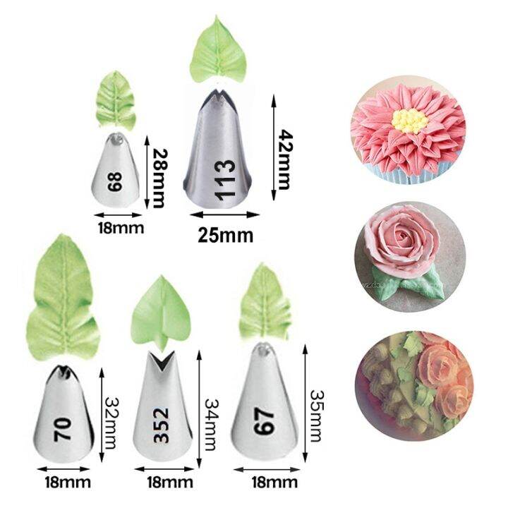fast-delivery-congbiwu03033736-ชุดหัวบีบแต่งเค้กทิวลิปสำหรับครีมสแตนเลสอุปกรณ์ทำขนมตกแต่งเค้กท่อโรยน้ำตาลไอซิ่งศิลปะรัสเซีย