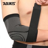 AOLIKES 1PCS Elbow Support Protector Fashion Tennis Elastic Bandage Basketball Running Compression Adjustable Elbow Pad Brace