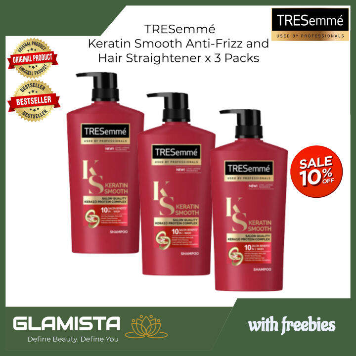 Glamista Tresemmé Keratin Smooth Anti Frizz And Hair Straightener