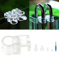 Airline Tube Holders Clamps Aquarium Acrylic Fixture Clamp for Fish for Tank Aquarium Water Pipe Clip Fish for Tank Tube Holders Wires Leads Adapters