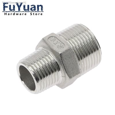✼ Hex Nipple Union SS304 Stainless Steel Pipe Fitting Connector Coupler water oil 1/8 3/8 1/2 1 1-1/2 BSP Male to Male Thread