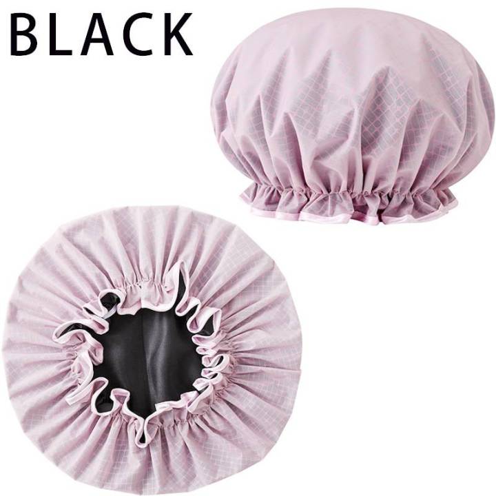 waterproof-shower-cap-double-layers-bathing-hair-caps-with-reusable-soft-comfortable-peva-lining-stretchy-shower-hat-showerheads