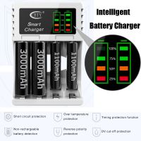 IRCTBV ที่ชาร์จในแบตเตอรี่อัจฉริยะสำหรับที่ชาร์จทนชุดสัญญาณไฟ LED อเนกประสงค์อะแดปเตอร์แท่นชาร์จเร็ว4ช่อง