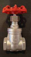 Gate valve stainless steel316 200WOG  Screw type BSPT Size 1/2" to 2"