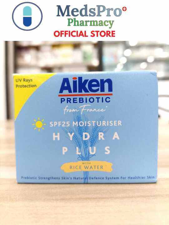 MedsPro AIKEN PREBIOTIC SPF25 MOISTURISER Hydra Plus with Rice Water