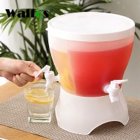 WALFOS Rotary Three-Grid Cold Kettle With Tap PP Drink Dispenser For Parties Countertop Water Dispenser Milk Juice Tea Beverage