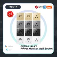 【YD】 ZigBee Wall Socket Glass Panel Outlet Mesh with Timer voice