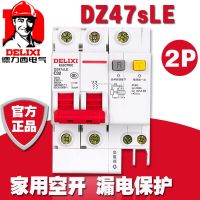 Delixi Elcb เครื่องตัดรั่ววงจรดิน2P Dz47le Dz47sle 2P 6a 10a 16a 20a 25a 32a 40a 50a 63a 100a 125a