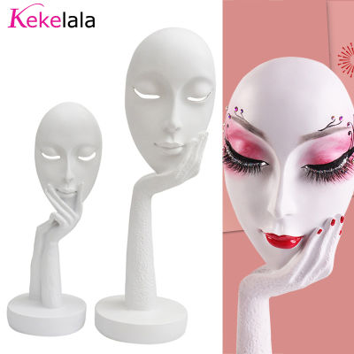 Kekelala DIY eyelash Nail Art Beauty Store ตกแต่ง sculpturer Lady Face eyelash DEC สำหรับ Lash EXTENSION Boutique DISPLAYS