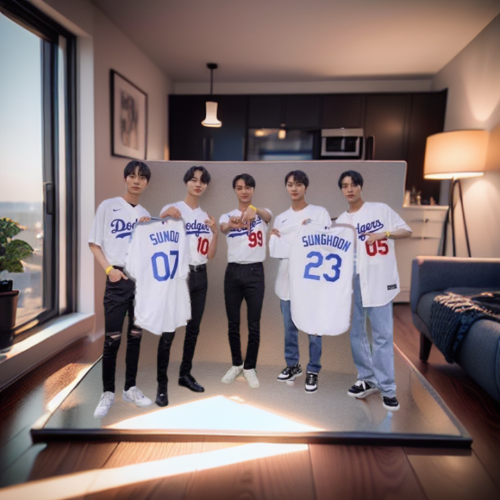 Dodgers Jersey Customized Inspired T Shirt - Heeseung Jungwon Jay