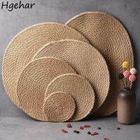 Woven Round Eco-friendly Pastoral Table Napkin Minimalist Japan Style Home Textile Decoration Ins Chic Vintage Restaurant Linen