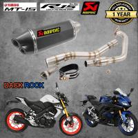 ท่อr15 ท่อmt15 ท่อyamaha ท่อakrapovic2รู เคฟล่า r15โฉมใหม่ ท่อแต่ง r15 โฉมใหม่ เสียง แน่น นุ่ม ทุ้ม ไม่แต่งในรอบสูง ระบายความร้อนได้ดี อัตราเร่งดีขึ้