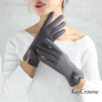 【hot】♂✇◕  Windproof Gloves Warm Suede Female Young Students Mittens G028